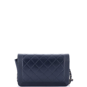 Boy Wallet on Chain Quilted Lambskin
