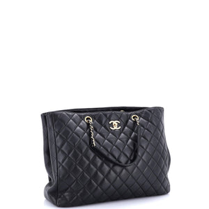 Classic CC Shopping Tote Quilted Calfskin Large