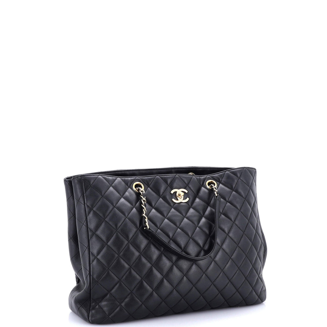 Classic CC Shopping Tote Quilted Calfskin Large