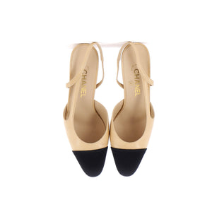 Women’s Cap Toe Slingback Pumps Leather