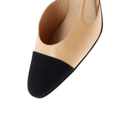 Women’s Cap Toe Slingback Pumps Leather