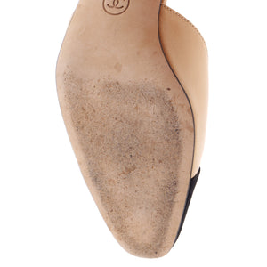 Women’s Cap Toe Slingback Pumps Leather