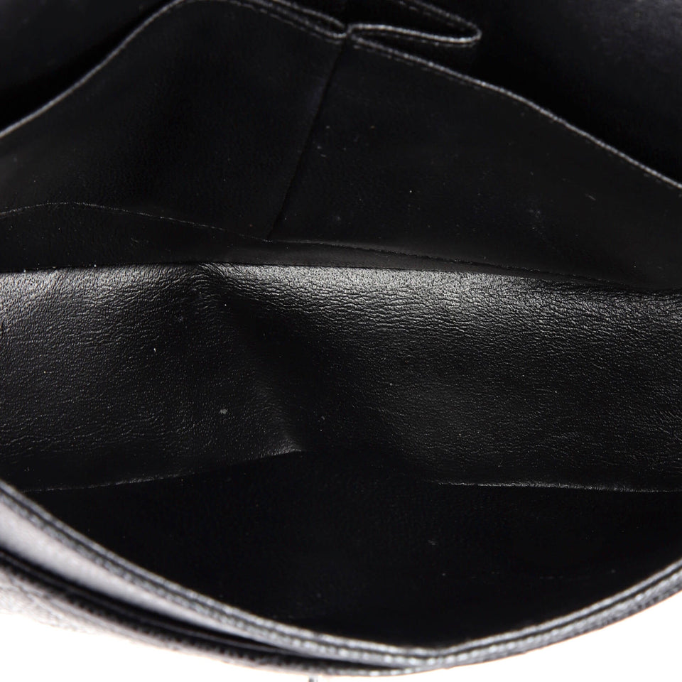 Classic Double Flap Bag Quilted Caviar Medium