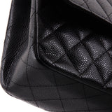 Classic Double Flap Bag Quilted Caviar Medium