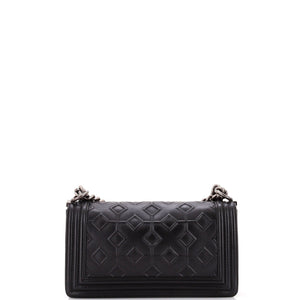 Arabesque Boy Flap Bag Embossed Calfskin Old Medium