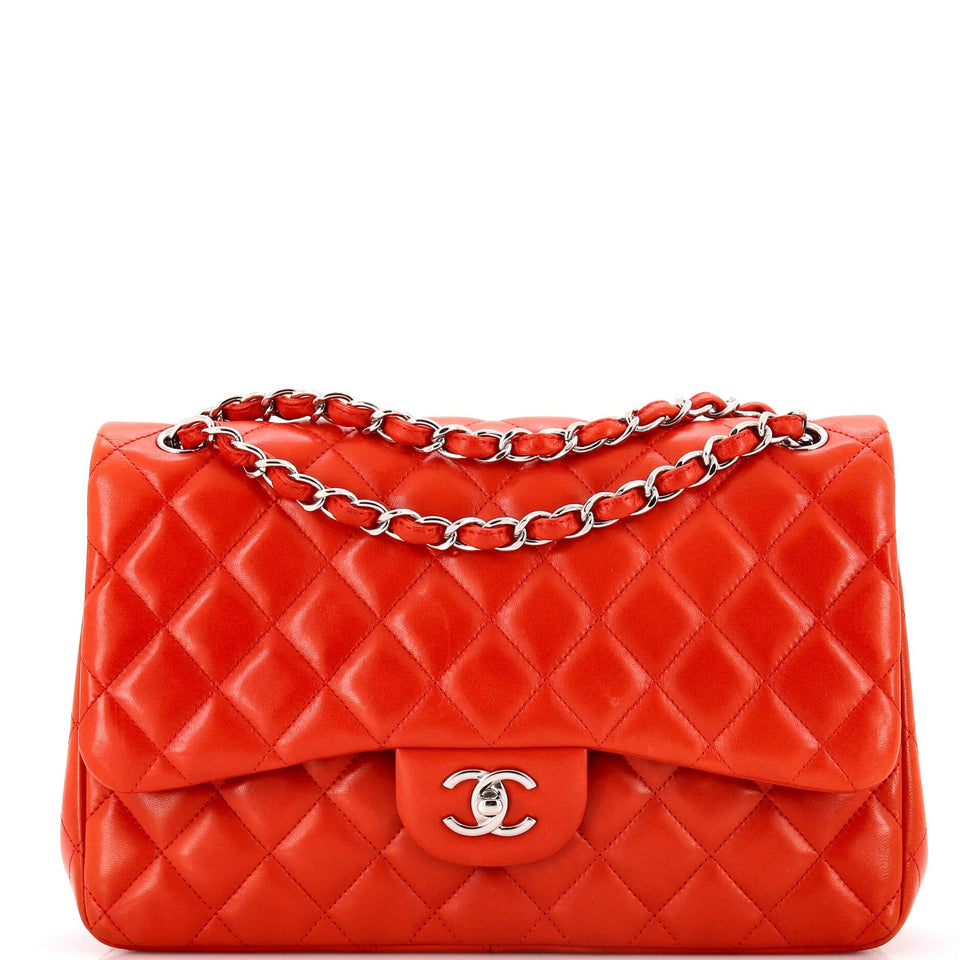 Classic Double Flap Bag Quilted Lambskin Jumbo