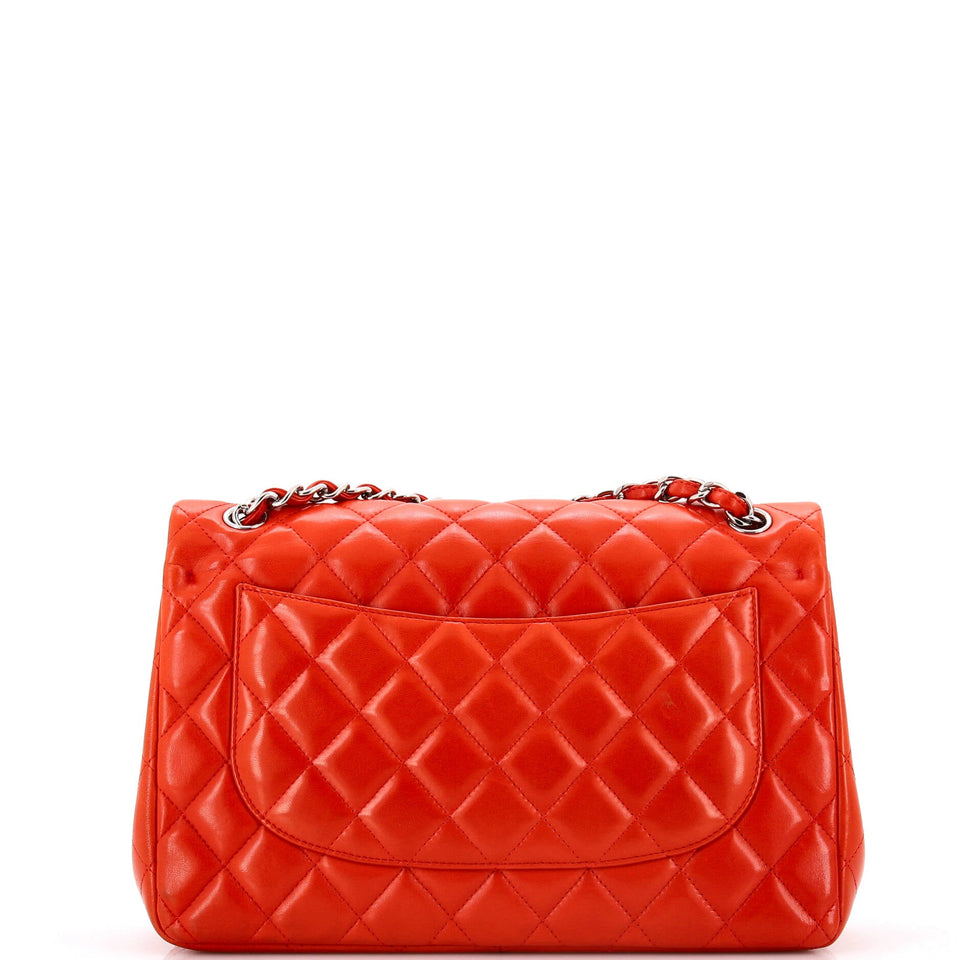 Classic Double Flap Bag Quilted Lambskin Jumbo