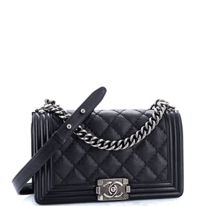 Stitch Boy Flap Bag Quilted Calfskin New Medium