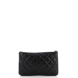 French New Wave O Case Pouch Quilted Caviar Small