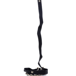 CC Bow Chain Belt Metal and Grosgrain 150