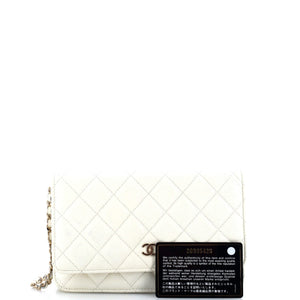 Wallet on Chain Quilted Caviar Mini