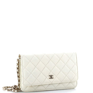 Wallet on Chain Quilted Caviar Mini