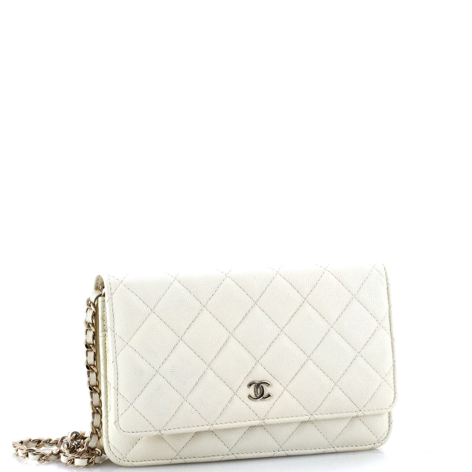 Wallet on Chain Quilted Caviar Mini