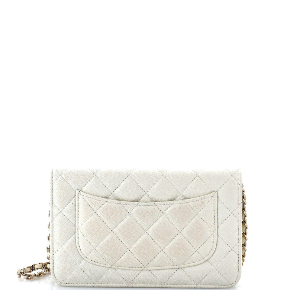 Wallet on Chain Quilted Caviar Mini