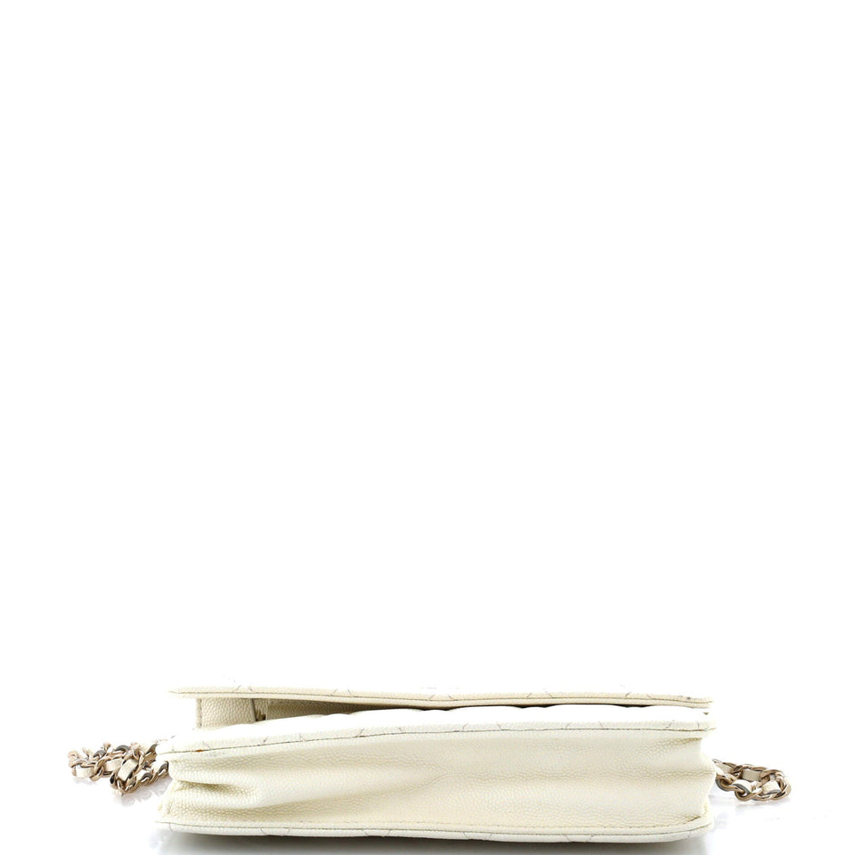 Wallet on Chain Quilted Caviar Mini