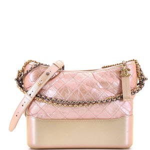 Gabrielle Hobo Quilted Iridescent Lambskin Medium
