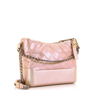 Gabrielle Hobo Quilted Iridescent Lambskin Medium
