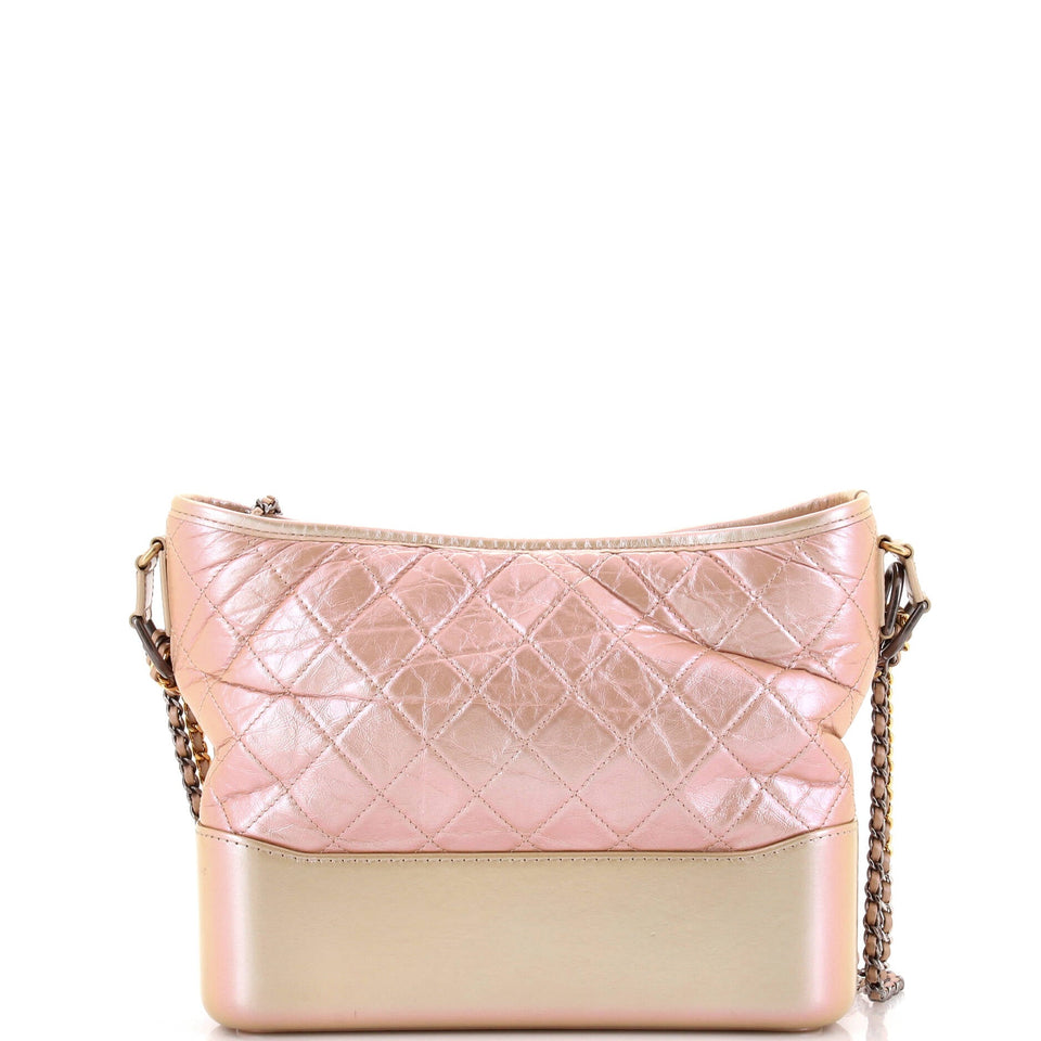 Gabrielle Hobo Quilted Iridescent Lambskin Medium