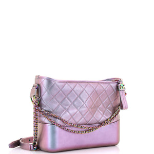 Gabrielle Hobo Quilted Iridescent Lambskin Medium
