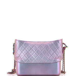 Gabrielle Hobo Quilted Iridescent Lambskin Medium