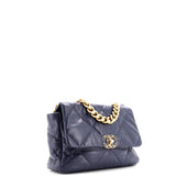 19 Flap Bag Quilted Leather Large