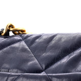 19 Flap Bag Quilted Leather Large
