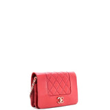 Mademoiselle Vintage Wallet on Chain Quilted Sheepskin