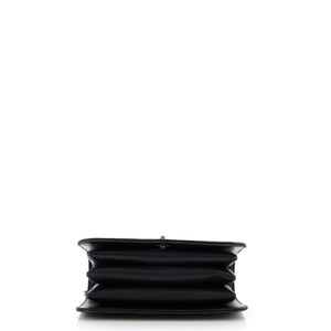 CC Top Handle Chain Full Flap Bag Quilted Caviar Small