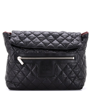 Coco Cocoon Flap Backpack Quilted Lambskin