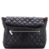 Coco Cocoon Flap Backpack Quilted Lambskin