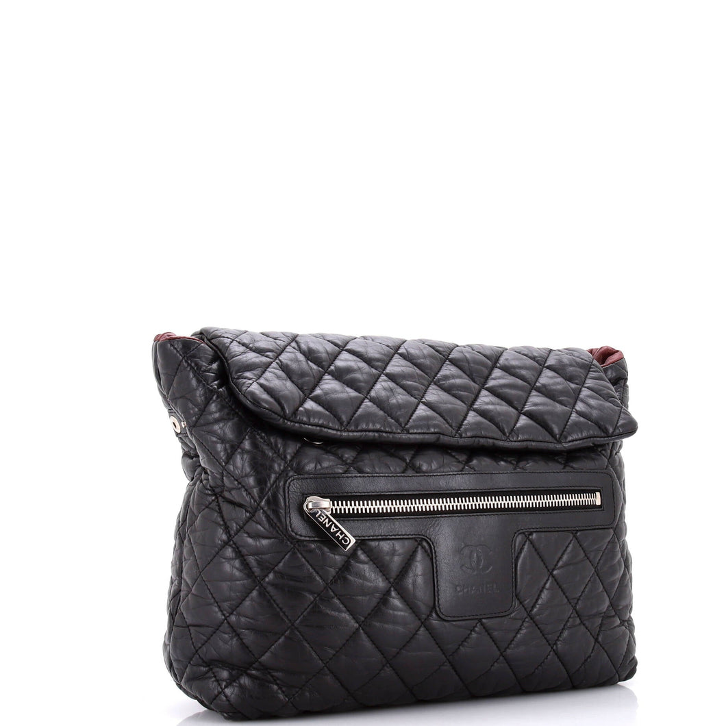 Coco Cocoon Flap Backpack Quilted Lambskin