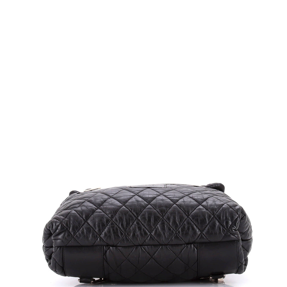 Coco Cocoon Flap Backpack Quilted Lambskin