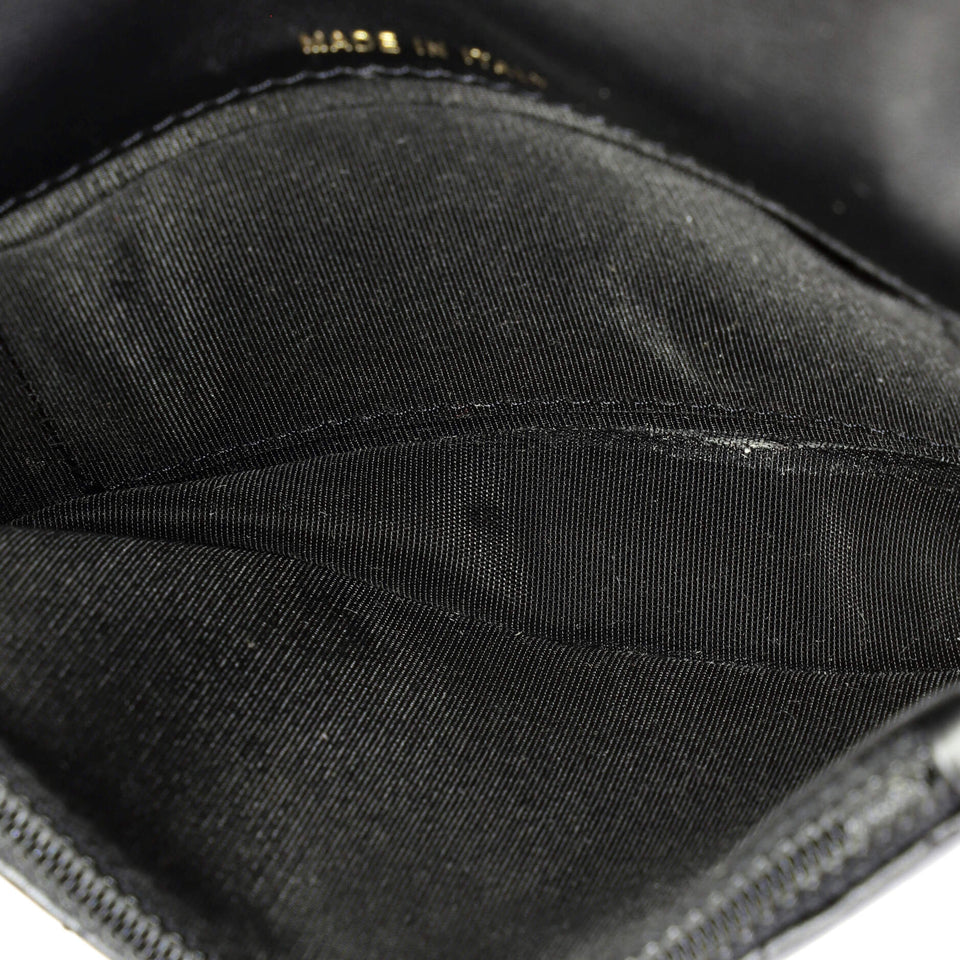 Pearl Strap Clutch with Chain Quilted Calfskin