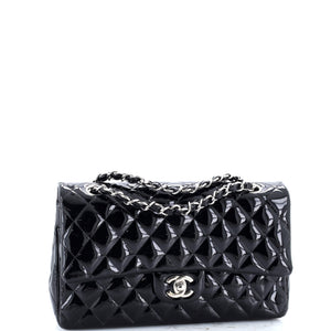 Classic Double Flap Bag Quilted Patent Medium