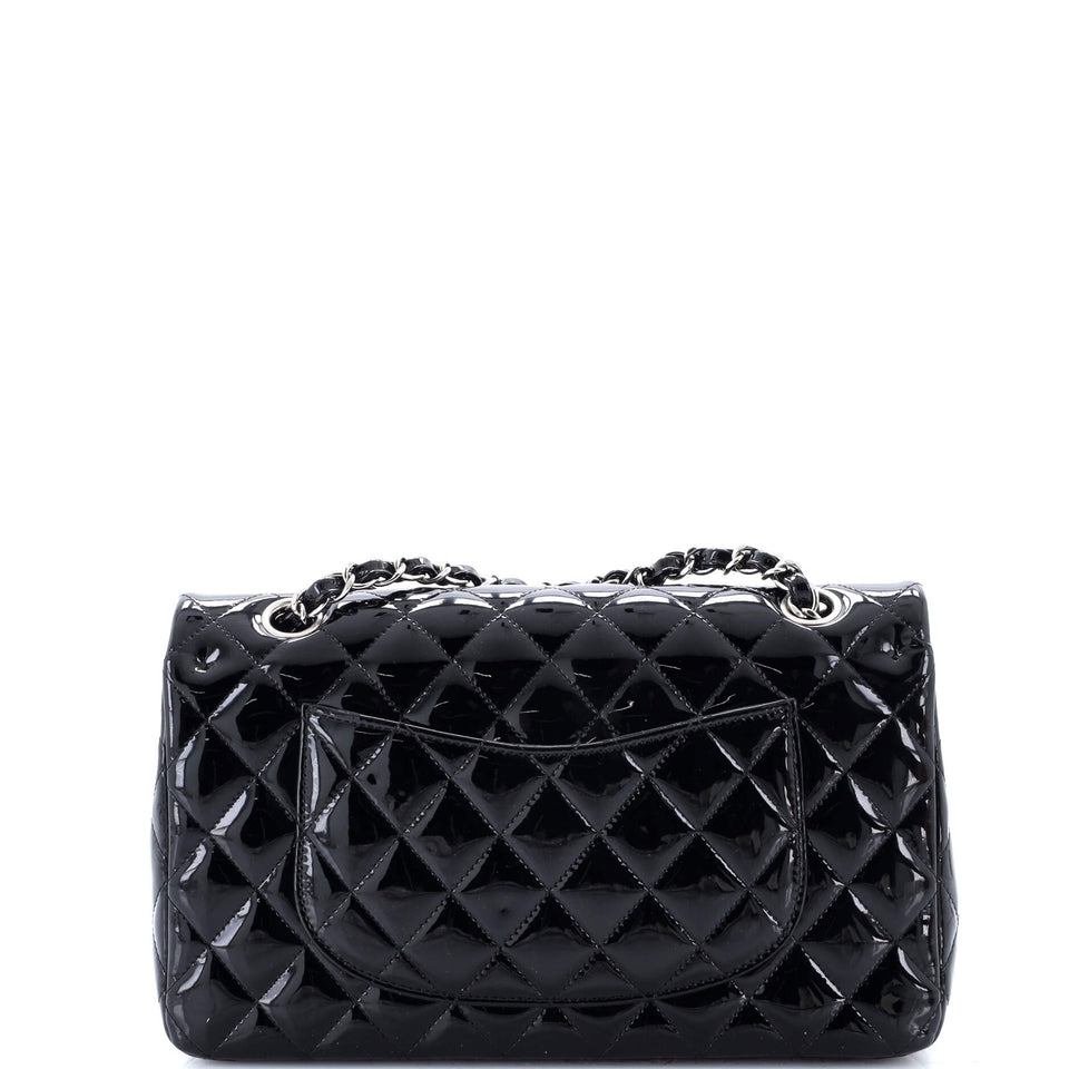 Classic Double Flap Bag Quilted Patent Medium