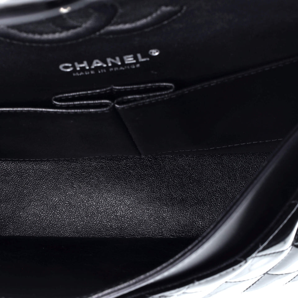 Classic Double Flap Bag Quilted Patent Medium