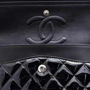 Classic Double Flap Bag Quilted Patent Medium