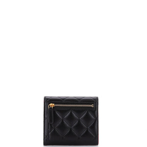Coco Love CC Heart Flap Wallet Quilted Lambskin Compact