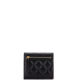 Coco Love CC Heart Flap Wallet Quilted Lambskin Compact