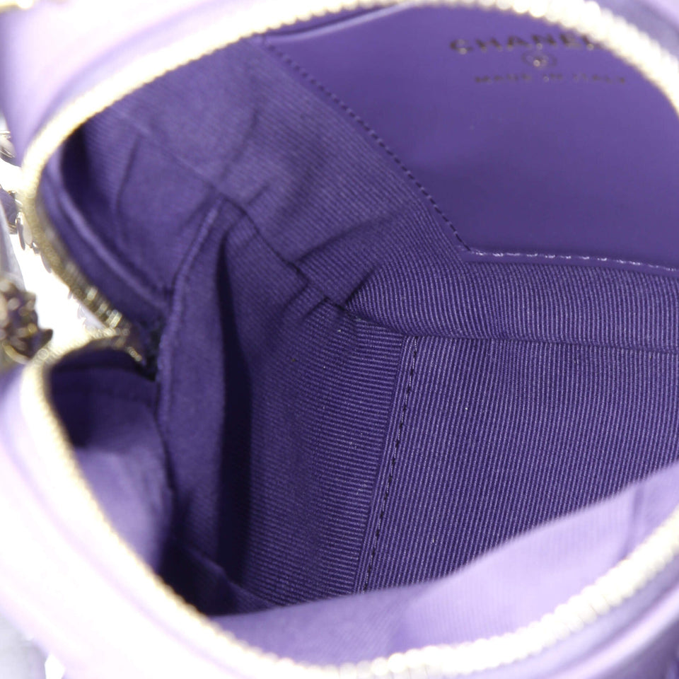 Classic CC Chain Pocket Backpack Quilted Caviar Mini