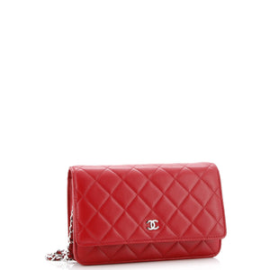Wallet on Chain Quilted Lambskin