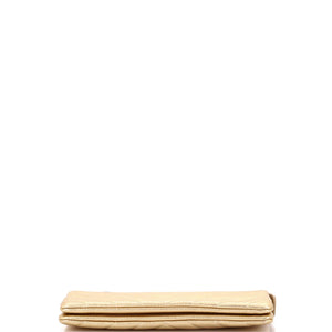 Classic Double Pocket Zip Pouch Chevron Sheepskin Small