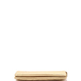 Classic Double Pocket Zip Pouch Chevron Sheepskin Small