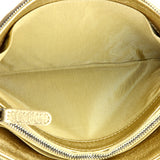 Classic Double Pocket Zip Pouch Chevron Sheepskin Small