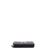 Textured CC Zip Coin Purse Quilted Lambskin Small