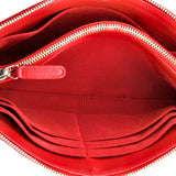 Classic Double Pocket Zip Pouch Quilted Lambskin Small