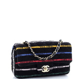 Classing Single Flap Quilted Logo Stripe Jersey Mini