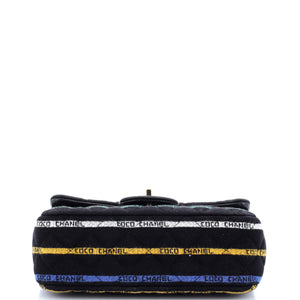 Classing Single Flap Quilted Logo Stripe Jersey Mini