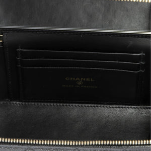 Coco Casino Vanity Case with Chain Quilted Caviar Small