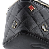 Coco Casino Vanity Case with Chain Quilted Caviar Small